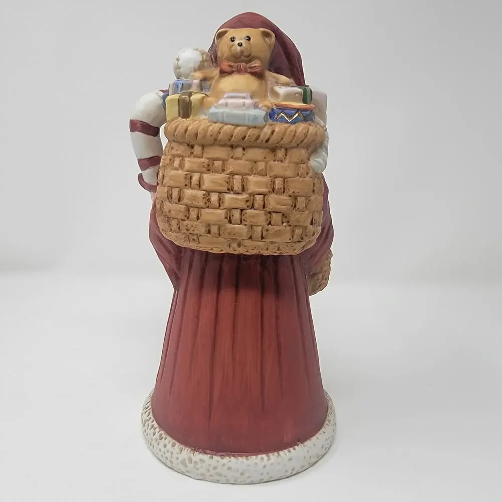 Musical Santa Clause Music Box Father Vintage Christmas Decorations